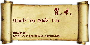 Ujváry Adélia névjegykártya